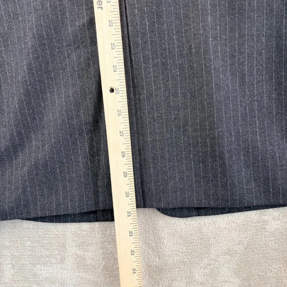 Vintage Banana Republic Blazer Sport Coat Jacket in Grey Stripe Wool Men 40R
